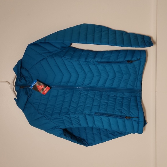 Columbia Women's Powder Lite Hooded Jacket Size Small Turquoise - Picture 1 of 5